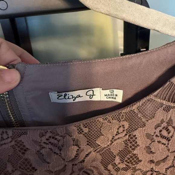 Eliza J Elegant Lace Overlay Dress - Picture 5 of 5